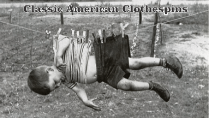 Classic American Clothes Pins