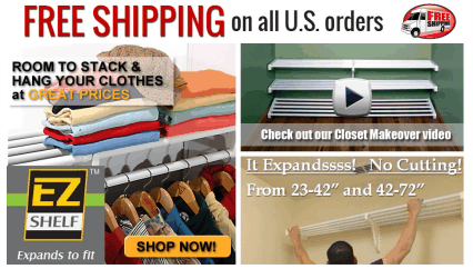 eshop at EZ Shelf's web store for Made in America products