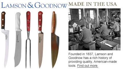 eshop at  Lamson and Goodnow's web store for Made in the USA products