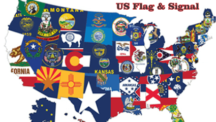 US Flag and Signal